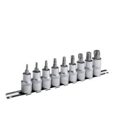 Набір TORX на планці 1/2, T20-T70, 9 шт. INTERTOOL HT-1849, фото  | SNABZHENIE.com.ua