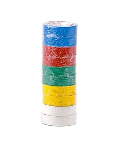 Изоляционная лента INTERTOOL IT-0014 10 м, 0,15 мм x 17 мм, цветная, фото  | SNABZHENIE.com.ua