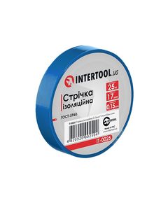 Изоляционная лента INTERTOOL IT-0025, 0,15 мм x 17 мм, синяя, 25 м, фото  | SNABZHENIE.com.ua
