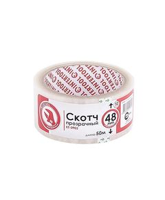Скотч прозрачный INTERTOOL KT-0902, 48мм*50м, 52 мкм, фото  | SNABZHENIE.com.ua