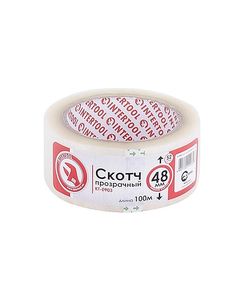 Скотч прозорий 48мм 100м, 52мкм INTERTOOL KT-0903 для упаковки, фото  | SNABZHENIE.com.ua
