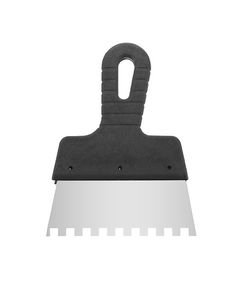 Шпатель нержавеющий 150мм с зубом 8x8мм INTERTOOL KT-2158, фото  | SNABZHENIE.com.ua