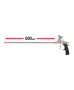Пистолет для пены INTERTOOL PT-0650 с длинным носиком 500 мм и 4 насадками, фото  | SNABZHENIE.com.ua
