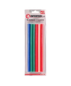 Комплект цветных клеевых стержней INTERTOOL RT-1028, 11.2 мм, 12 шт., фото  | SNABZHENIE.com.ua