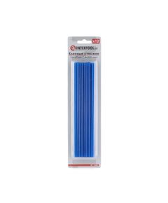 Комплект голубых клеевых стержней INTERTOOL RT-1055, 7.4мм, 12шт., фото  | SNABZHENIE.com.ua