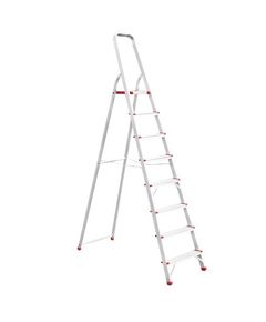 Стремянка алюминиевая INTERTOOL LT-1008, 8 ступеней, высота 172 см, фото  | SNABZHENIE.com.ua