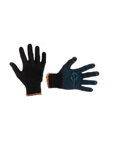 Перчатка трикотажная синтетическая PVC, синяя INTERTOOL SP-0104, фото  | SNABZHENIE.com.ua