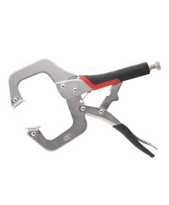 Клещи зажимные C-образные 280 мм Cr-V INTERTOOL UT-5206, фото  | SNABZHENIE.com.ua