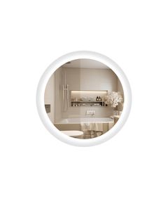 Зеркало Qtap Taurus R600 с LED-подсветкой Touch, антизапотеванием, диммером, регулировкой температуры цвета (3000-6500K) QT2478R607, фото  | SNABZHENIE.com.ua