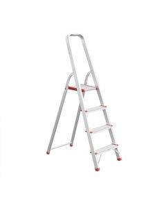 Стремянка алюминиевая INTERTOOL LT-1004, 4 ступени, высота 850 мм, фото  | SNABZHENIE.com.ua