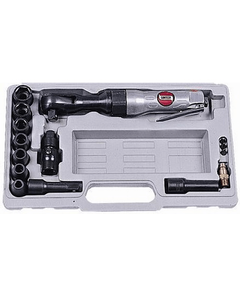 Пневмогайкокрут SM-31K Suntech, 150 об/хв, 14-68 Нм, 1/2'', 1/4', 10 мм, 265 мм, 113 л/хв, 6,2 Бар, 1,1 кг, набір 12, фото  | SNABZHENIE.com.ua
