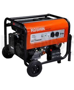 Генератор KOSHIN GV-7000S, 5,5 кВт, K420, 50 Гц, 12V/8.3A, 420 см³, 22,6 л, 90 кг, AVR, фото  | SNABZHENIE.com.ua