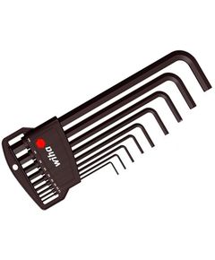 Штифтовые ключи шестигранник Wiha Classic набор 9 пр SW (1,5;2;2,5;3;4;5;6;8;10), CrV, черный ок., фото  | SNABZHENIE.com.ua
