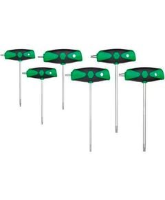 Штифтові ключі Wiha ComfortGrip з Т-подібною рукояткою 6 пр (T10,T15,T20,T25,T30,T40),CrV, мат хр, фото  | SNABZHENIE.com.ua