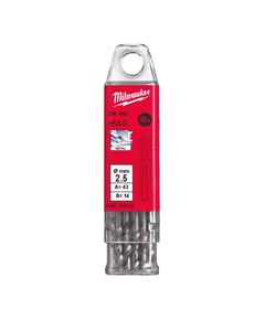 Сверло по металлу HSS-G MILWAUKEE DIN1897, Ø2,5х43х14мм, короткое, (10шт), фото  | SNABZHENIE.com.ua