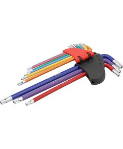Ключі TORX YATO: Т10-Т50, Г-подібні, 2-сторонні, l= 97-225 мм, 9 шт. [10/50], фото  | SNABZHENIE.com.ua