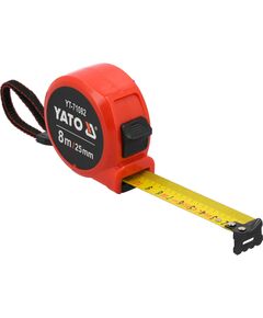 Рулетка вимірювальна YATO: L= 8 м x 25 мм, фото  | SNABZHENIE.com.ua
