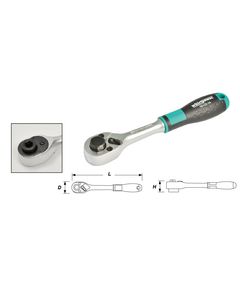 Трещотка Whirlpower 1/4 для бит 145мм, 36 зубцов, фото  | SNABZHENIE.com.ua