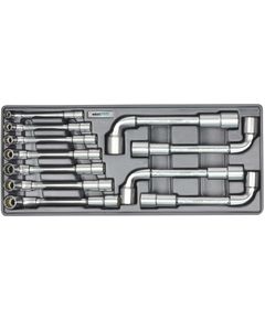 Набор торцевых ключей Whirlpower Г-образных 8-19мм, 11 шт. в ложементе, фото  | SNABZHENIE.com.ua