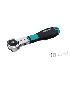 Трещотка шарнирная Whirlpower 1/2 72 зуба 168мм, фото  | SNABZHENIE.com.ua