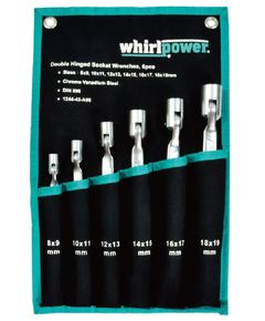 Набор карданных ключей Whirlpower 8-22 мм, 7 ед. в чехле 1244-43-B07, фото  | SNABZHENIE.com.ua