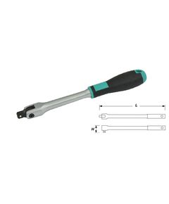 Вороток Whirlpower 1/4 с карданом 160 мм и пластиковой ручкой, фото  | SNABZHENIE.com.ua