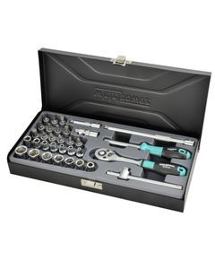 Набор головок Whirlpower 1/4 4-14мм, 33 предмета, металл, футляр, фото  | SNABZHENIE.com.ua