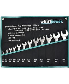 Набор рожковых ключей Whirlpower 6-32мм, 12 шт, чехол 1241-1-C12, фото  | SNABZHENIE.com.ua