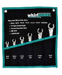 Набір розрізних ключів Whirlpower 8-22мм, 6 шт. з чохлом, фото  | SNABZHENIE.com.ua