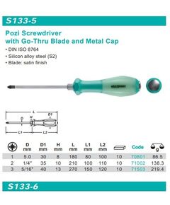Викрутка Whirlpower PH2*100мм ударная, люминесцентная, фото  | SNABZHENIE.com.ua