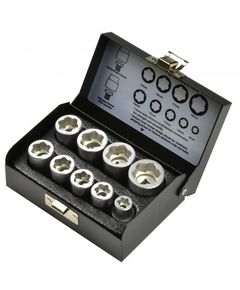 Набор головок Whirlpower для поврежденных гаек 3/8, 9 шт., фото  | SNABZHENIE.com.ua