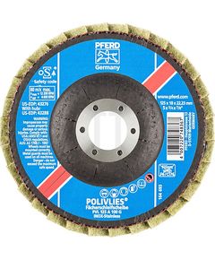 Круг пелюстковый волоконный 125*18*22мм (нерж) PVL125А100G Pferd, фото  | SNABZHENIE.com.ua
