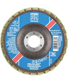 Круг пелюстковый волокнистый 125*18*22мм (нерж) PVL125А240F Pferd, фото  | SNABZHENIE.com.ua