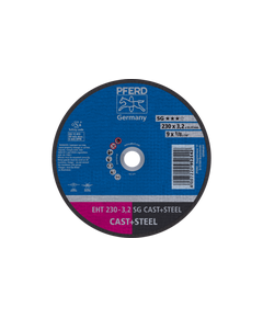 Круг отрезной Pferd 230x3,2x22 SG CAST+STEEL для чугуна и стали, фото  | SNABZHENIE.com.ua