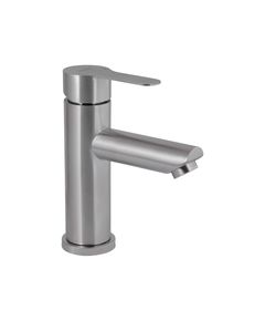 Смеситель для раковины Brinex Pure 001F низкий никель, фото  | SNABZHENIE.com.ua