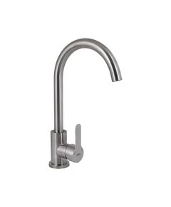 Смеситель для кухни U-образный Brinex Pure 015F Nickel, фото  | SNABZHENIE.com.ua