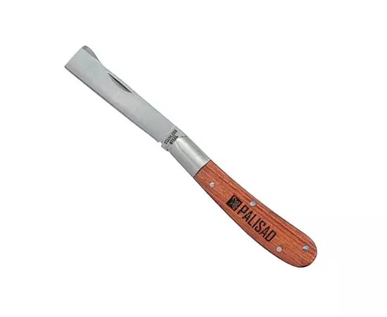 Нож садовый 173 мм, складной, копулировочный, деревянная рукоятка PALISAD (79002P), фото  | SNABZHENIE.com.ua