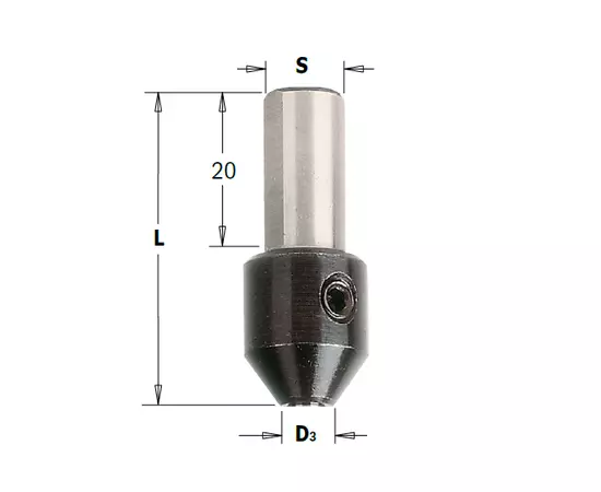 Адаптер для спиральных сверл 3 x 38 мм, хвостовик 10 мм CMT (364.030.00), фото  | SNABZHENIE.com.ua