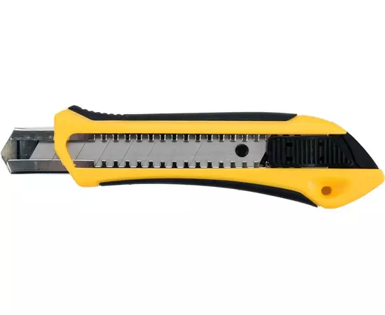 Нож VOREL с выдвижным лезвием с отламывающиеся сегментам, М = 18 мм (VO-76186), фото  | SNABZHENIE.com.ua