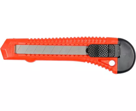 Нож VOREL с выдвижным лезвием с отламывающиеся сегментам, М = 18 мм, пластиковый корпус (VO-76180), фото  | SNABZHENIE.com.ua