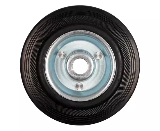 Колесо з чорної гуми VOREL; 100 мм, b = 26 мм, навантаження 60 кг (VO-87452), фото  | SNABZHENIE.com.ua