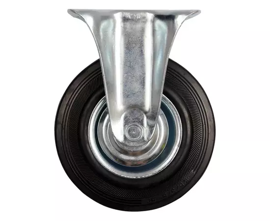 Колесо для тележки 100 мм, b = 27 мм VOREL со стационарной опорой; h = 130 мм, нагрузка 60 кг (VO-87302), фото  | SNABZHENIE.com.ua