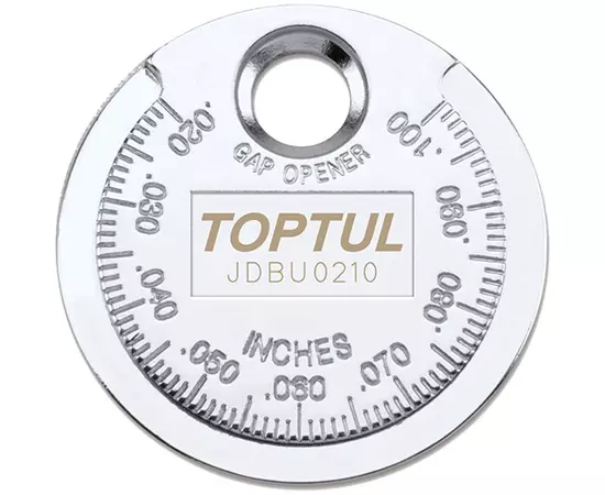 Пристосування типу "монета" для перевірки зазору між елетродом. свічки TOPTUL (JDBU0210), фото  | SNABZHENIE.com.ua