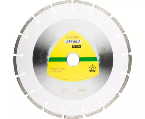 Алмазный диск KLINGSPOR DT 300 U Extra 300 x 2,8 x 30 мм, для строительных материалов (325351KLPR), фото  | SNABZHENIE.com.ua