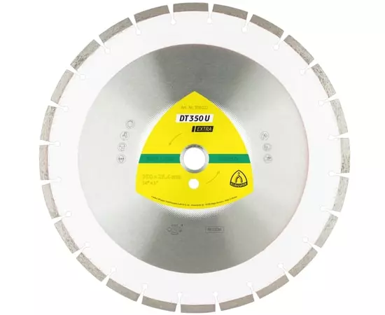 Алмазный диск KLINGSPOR DT 350 U Extra 350 x 3 x 25,4 мм, для строительных материалов, бетон (336221KLPR), фото  | SNABZHENIE.com.ua