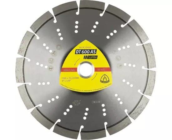 Алмазный диск KLINGSPOR DT 600 AS Supra 115 x 2,5 x 22,23 мм, для песчаника (334039KLPR), фото  | SNABZHENIE.com.ua