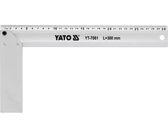 Кутник столярний алюмінієвий YATO l = 300 мм (YT-7081), фото  | SNABZHENIE.com.ua