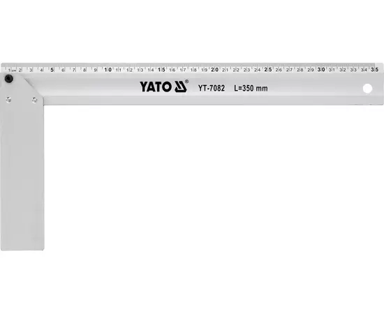 Куточок столярний алюмінієвий YATO l = 350 мм (YT-7082), фото  | SNABZHENIE.com.ua