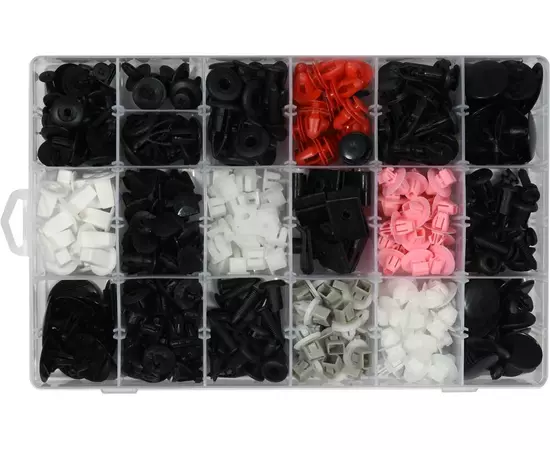 Набор креплений обшивки TOYOTA / LEXUS YATO, 18 типоразмеров, 360 шт (YT-06650), фото  | SNABZHENIE.com.ua