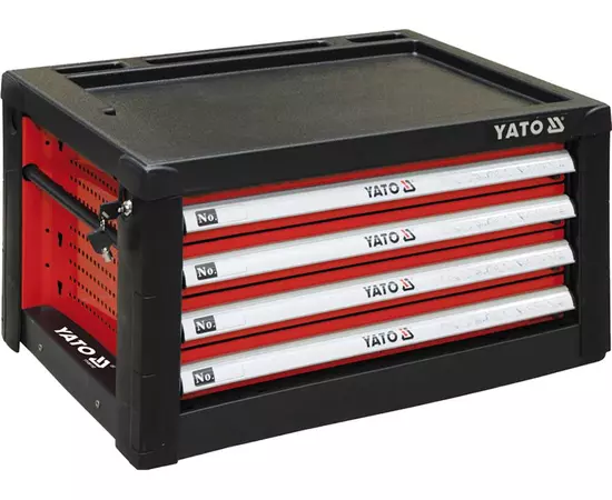 Тележка для инструмента с 4 ящиками, 690 х 465 х 400 мм YATO (YT-09152), фото  | SNABZHENIE.com.ua